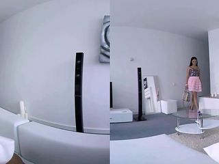 VR BANGERS-Eveline Dellay My hot wife ask for Anal fuck