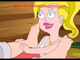 American Dad - Francine sucks Stan's toes!